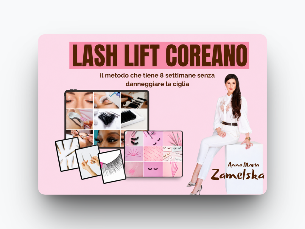 Copertina del corso Lash Lift Coreano: "il metodo che tiene 8 settimane senza danneggiare la ciglia"